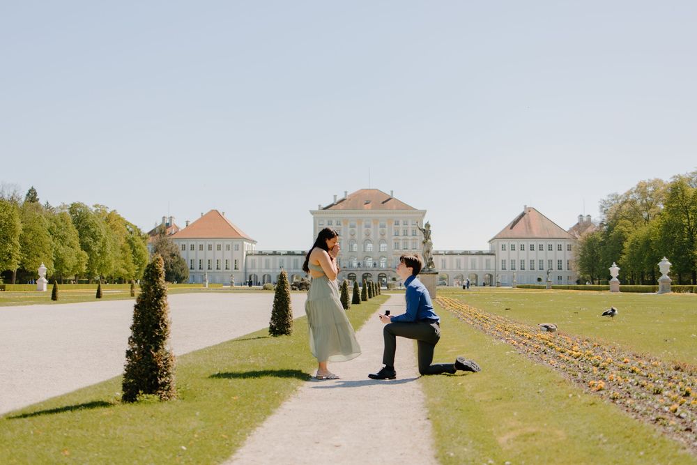 Munich Surprise Engagement, Munich Surprise Proposal, Munich Engagement, Munich Engagement, Nymphenburg Castle Engagement