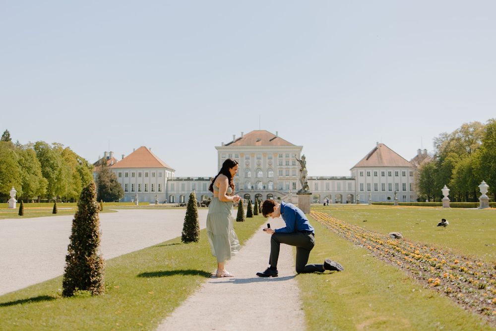 Munich Surprise Engagement, Munich Surprise Proposal, Munich Engagement, Munich Engagement, Nymphenburg Castle Engagement