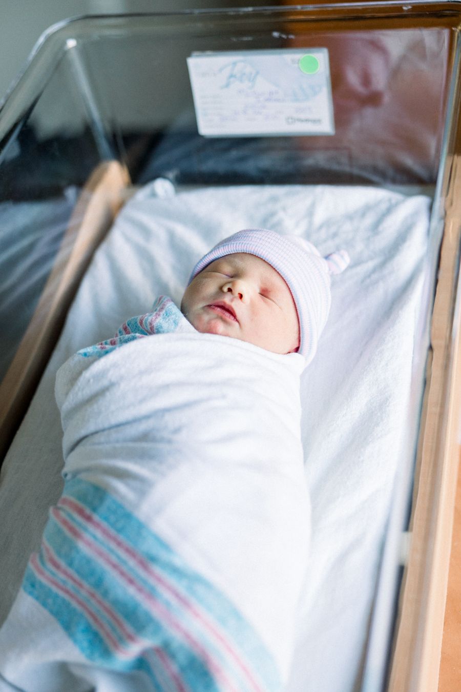 Augusta Fresh 48 photographer capturing newborn baby sleeping in hospital room