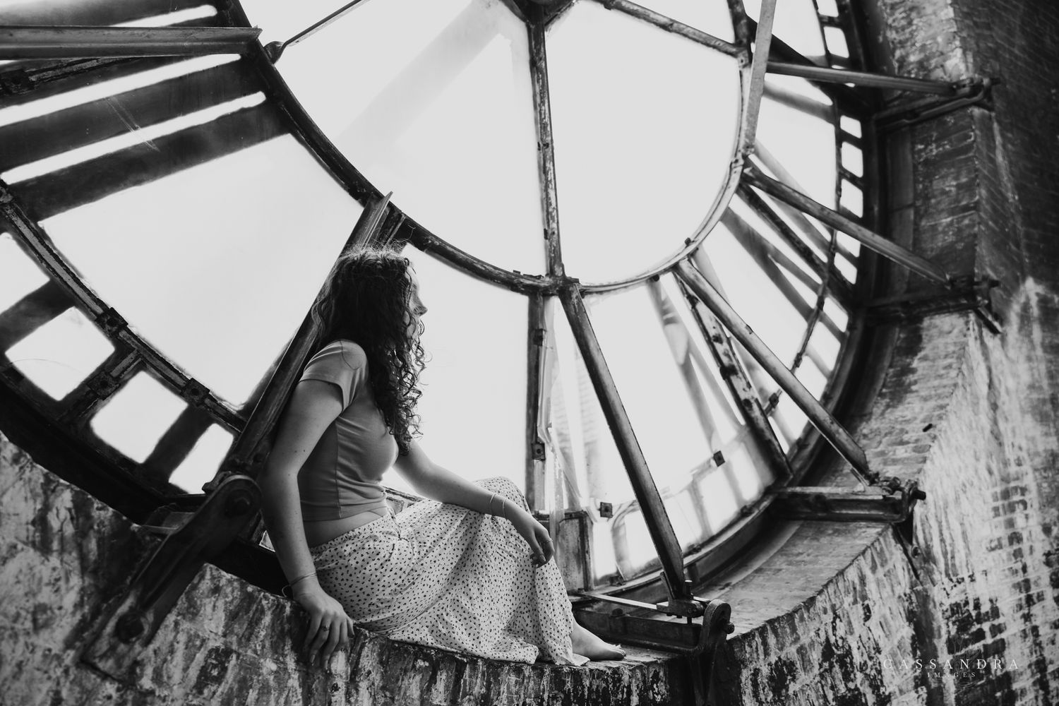 Senior Session at Bromo Clock Tower in Baltimore Maryland