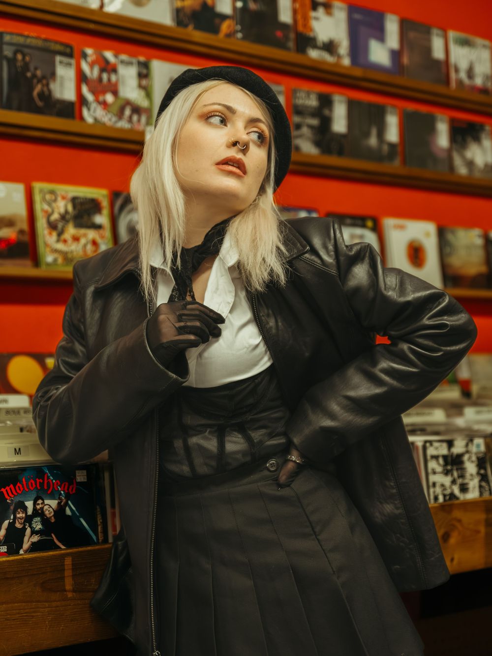 Record store photoshoot