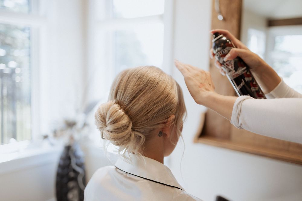 Bride getting ready photos with soft romantic tones in Moncton NB.