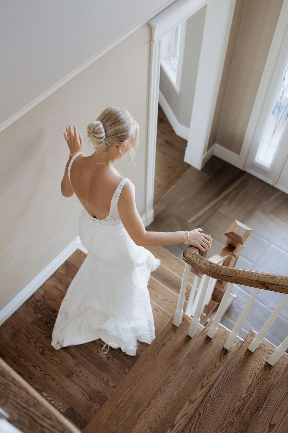 Bride getting ready photos with soft romantic tones in Moncton NB.