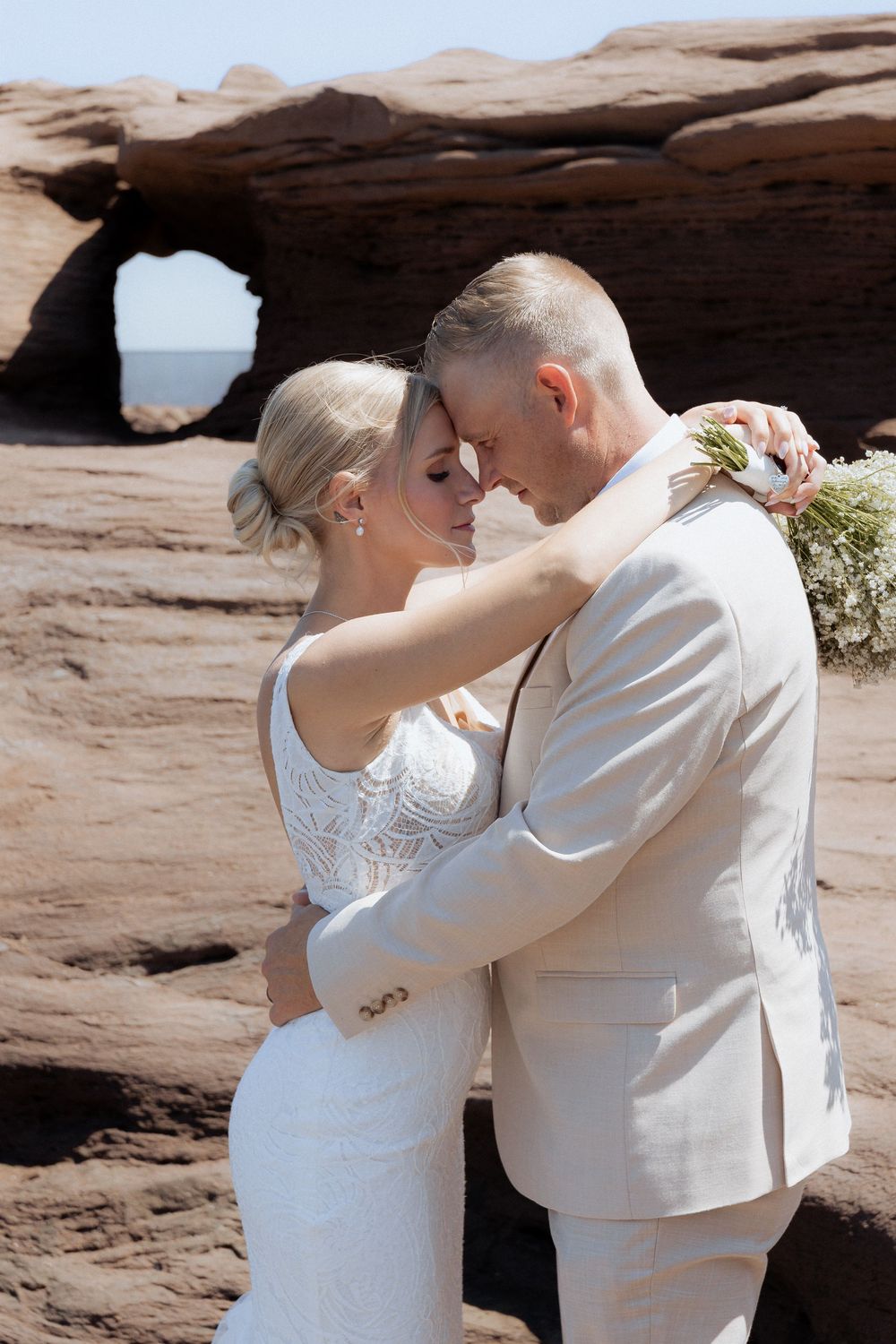Bride and groom portraits by fine art wedding photographer NB.