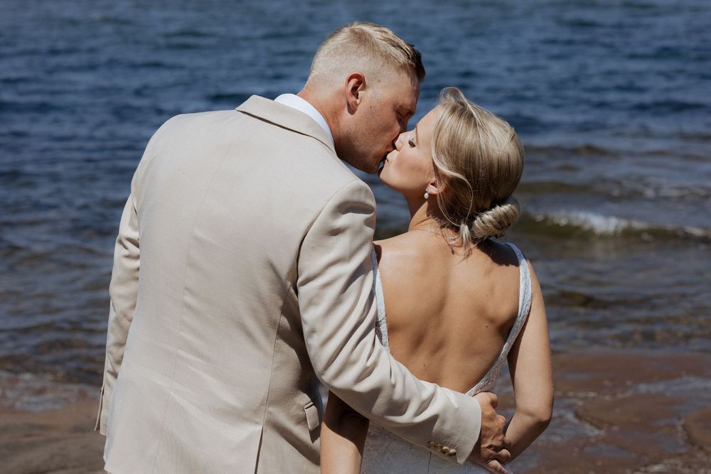 Fine art light and airy portraits of bride in Cap Pele New Brunswick