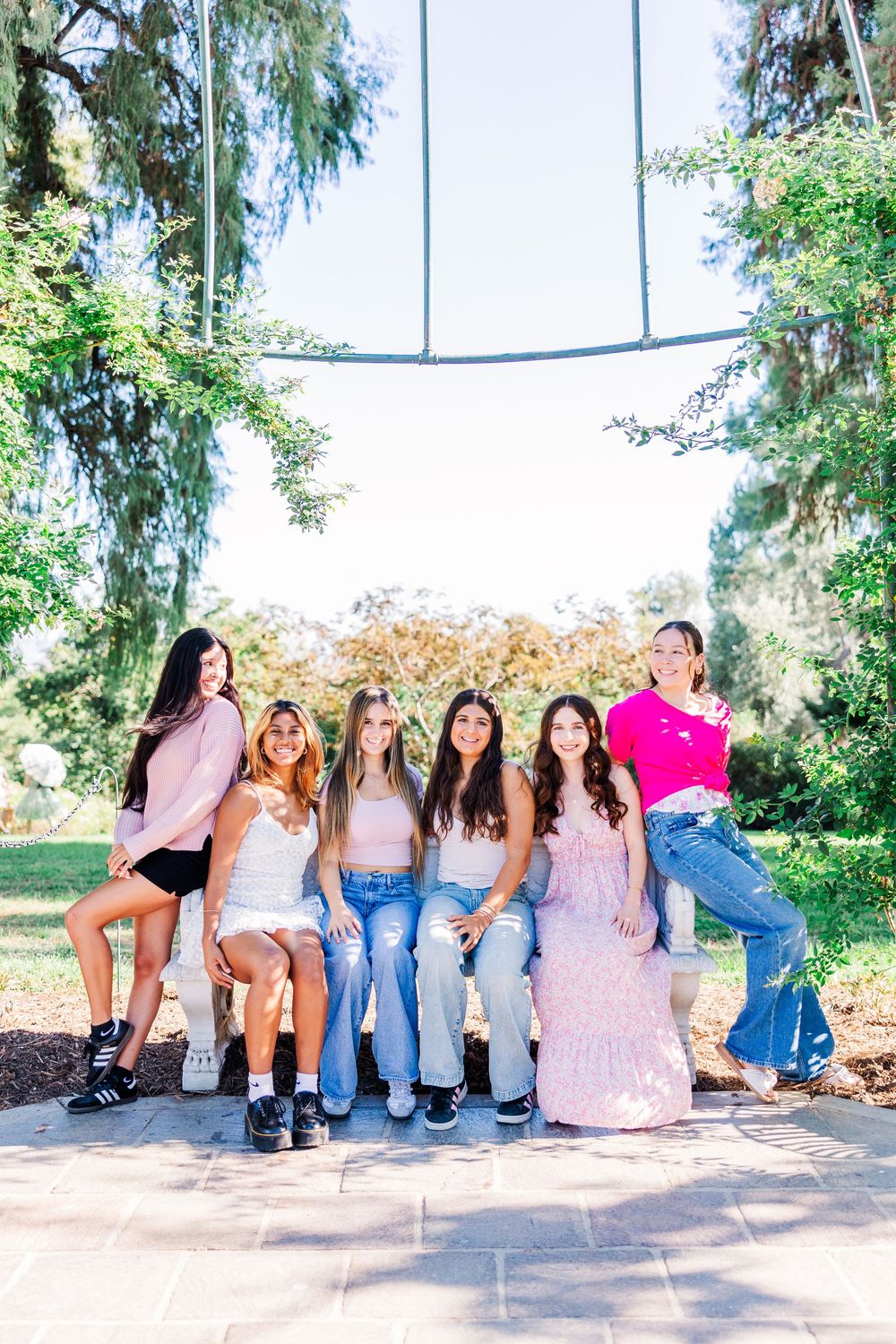 Simi Valley, CA 2025-26 Senior Rep Team @ the Huntington Library.  Senior Photos, Ventura  and Los Angeles County Senior Photographer.