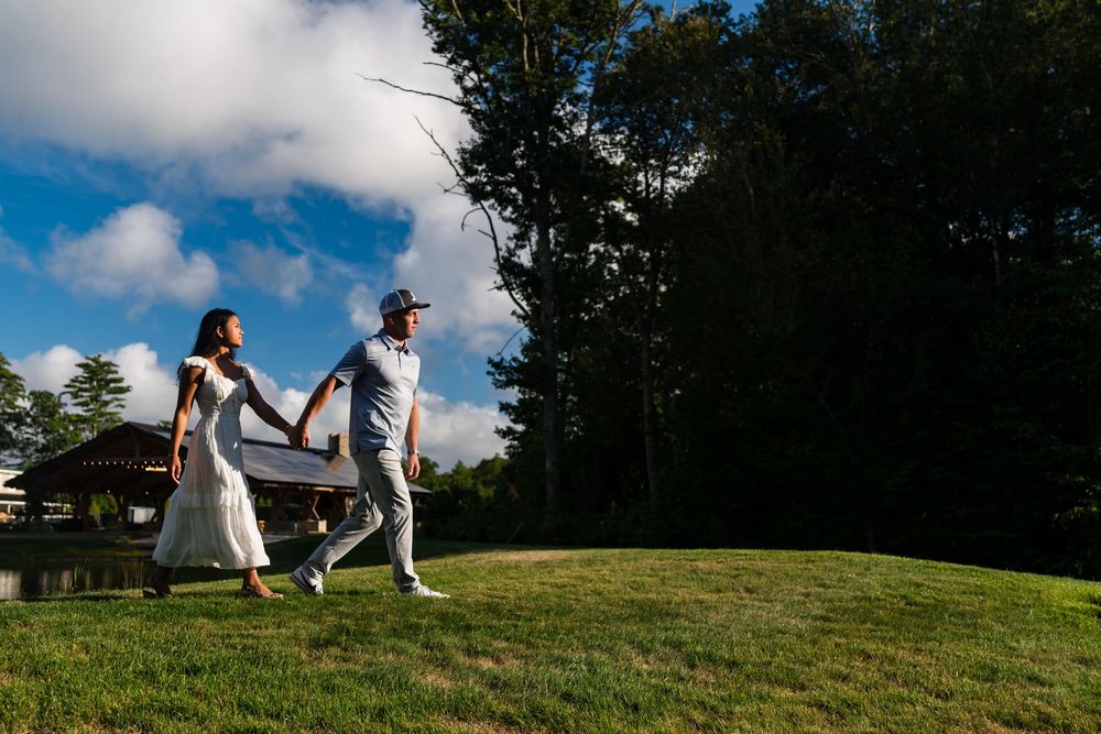 Engagement photo shoot gallery at The Preserve Rhode Island.