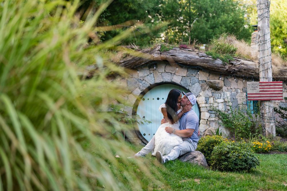 Outdoor engagement photo gallery The Preserve Rhode Island.