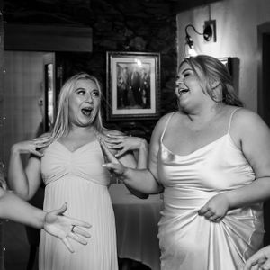 wedding photography in Cumbria - bridesmaid dancing
