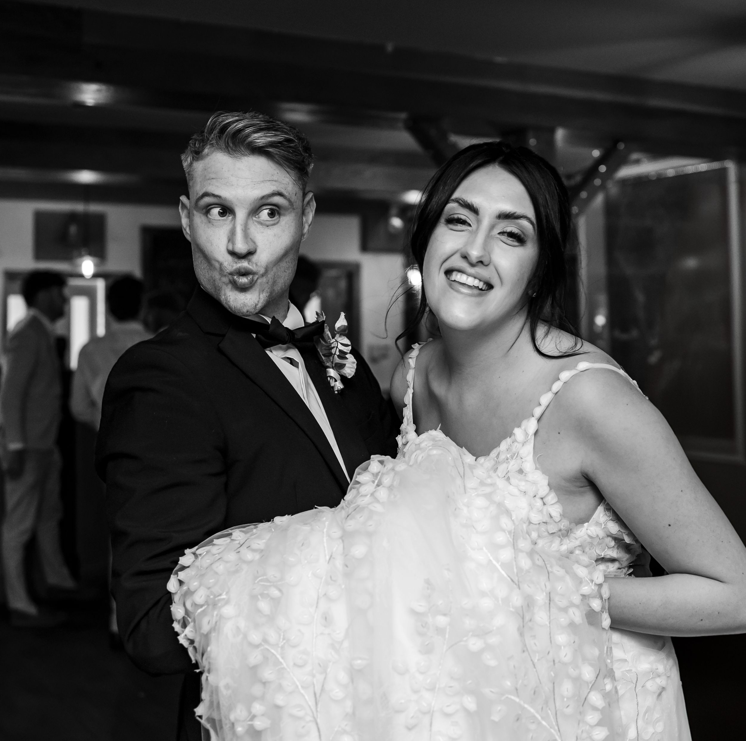 wedding photography in Cumbria - bride and groom dancing