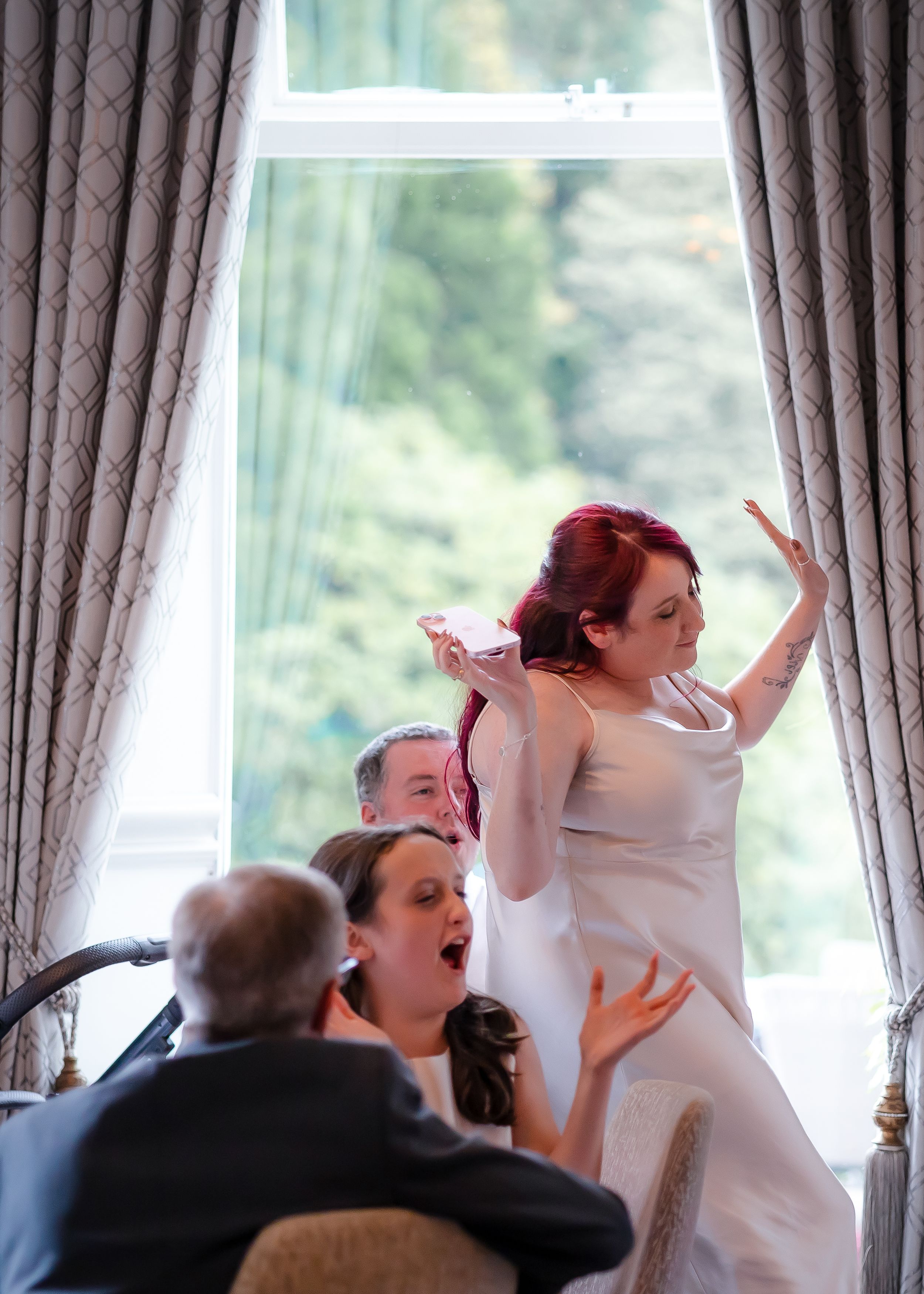 wedding photography in Cumbria - bridesmaid speach