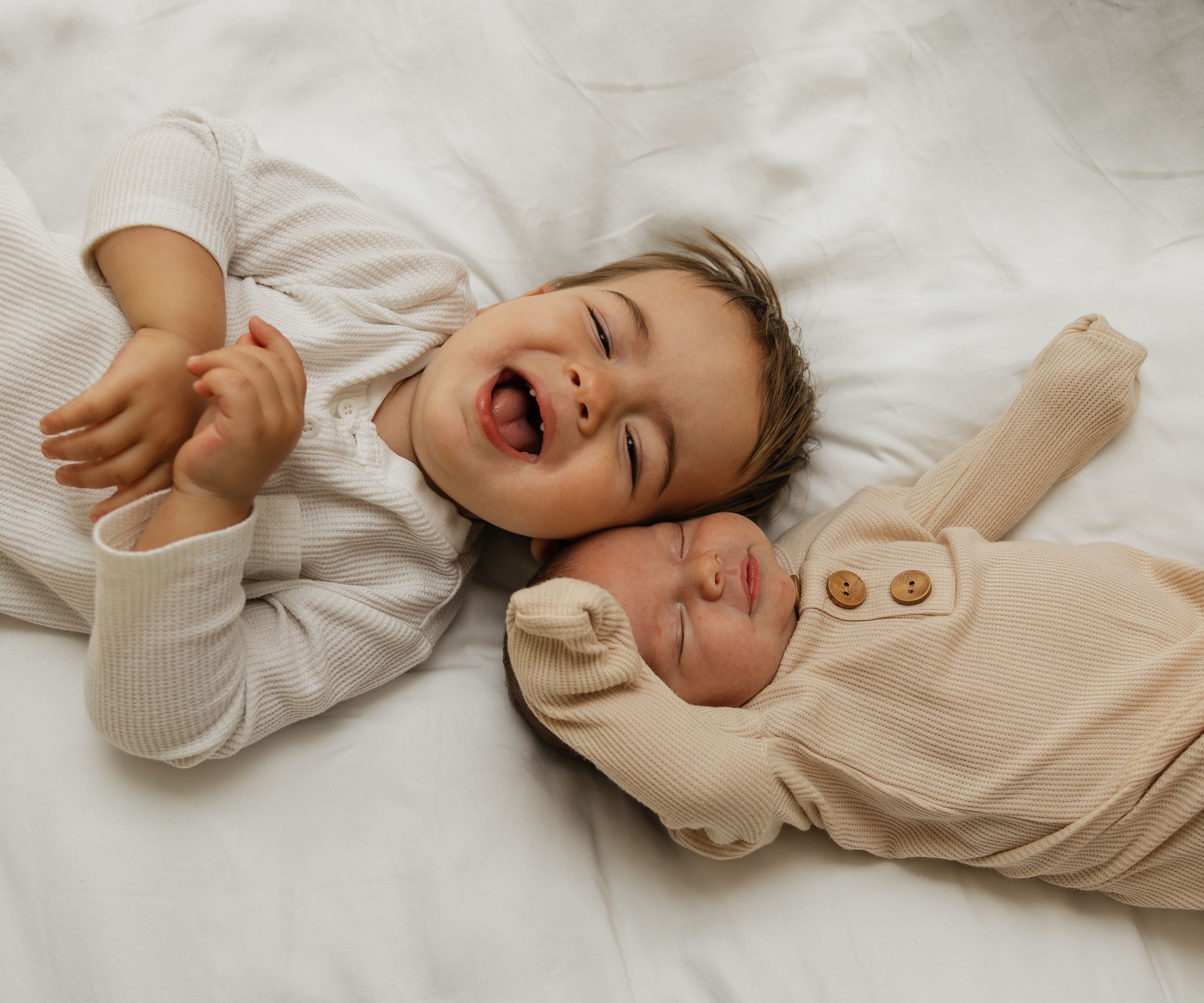 Their first moments as brothers