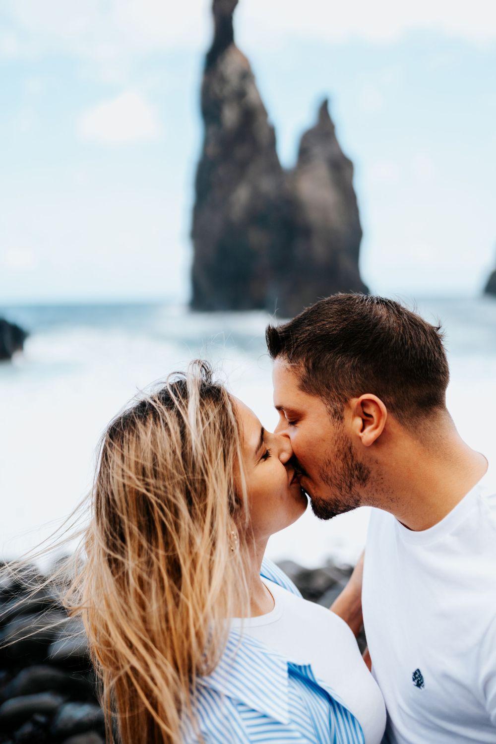 Romantické párové focení u moře na Madeiře, foceno fotografem Lukášem Vavřincem