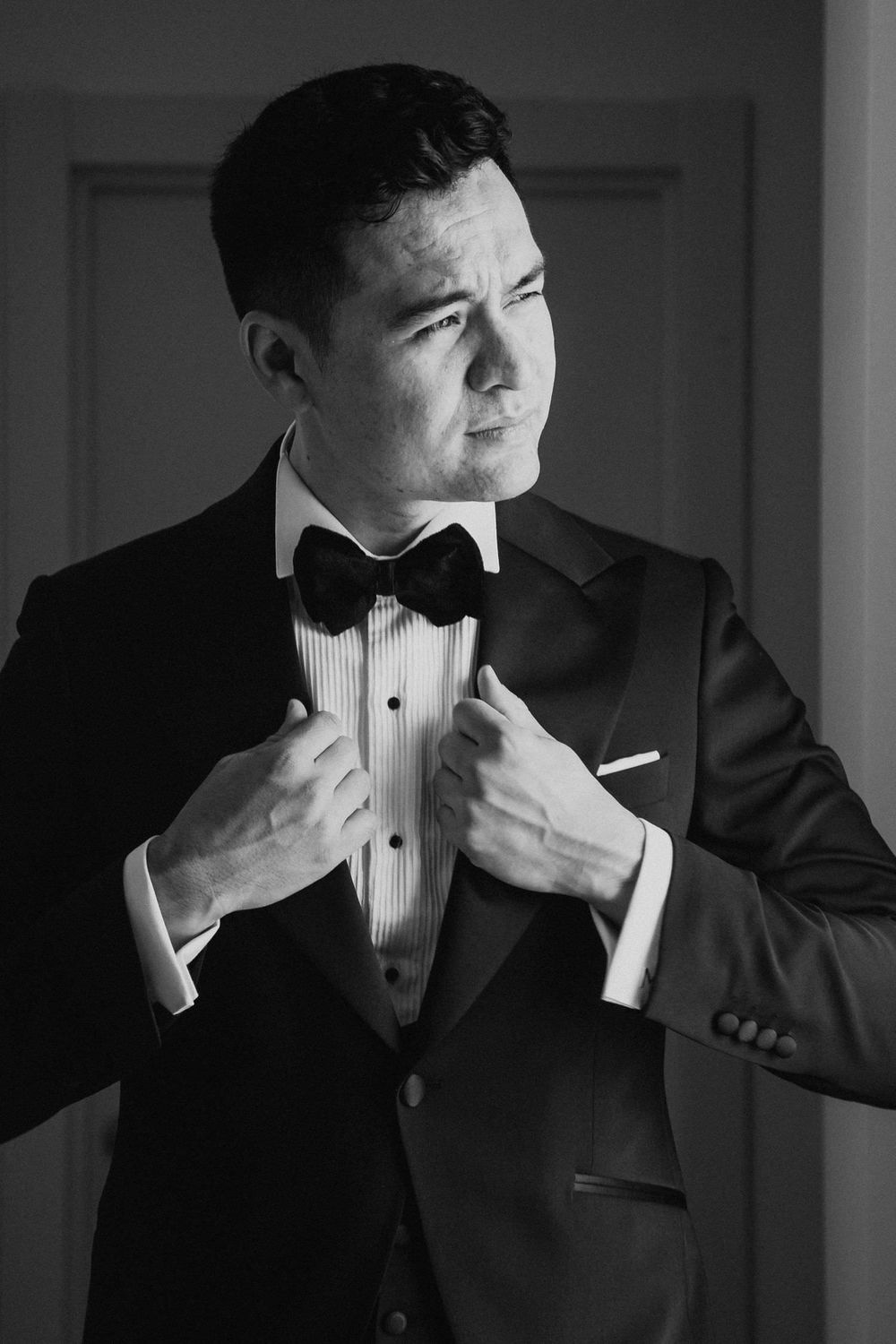 groom getting ready