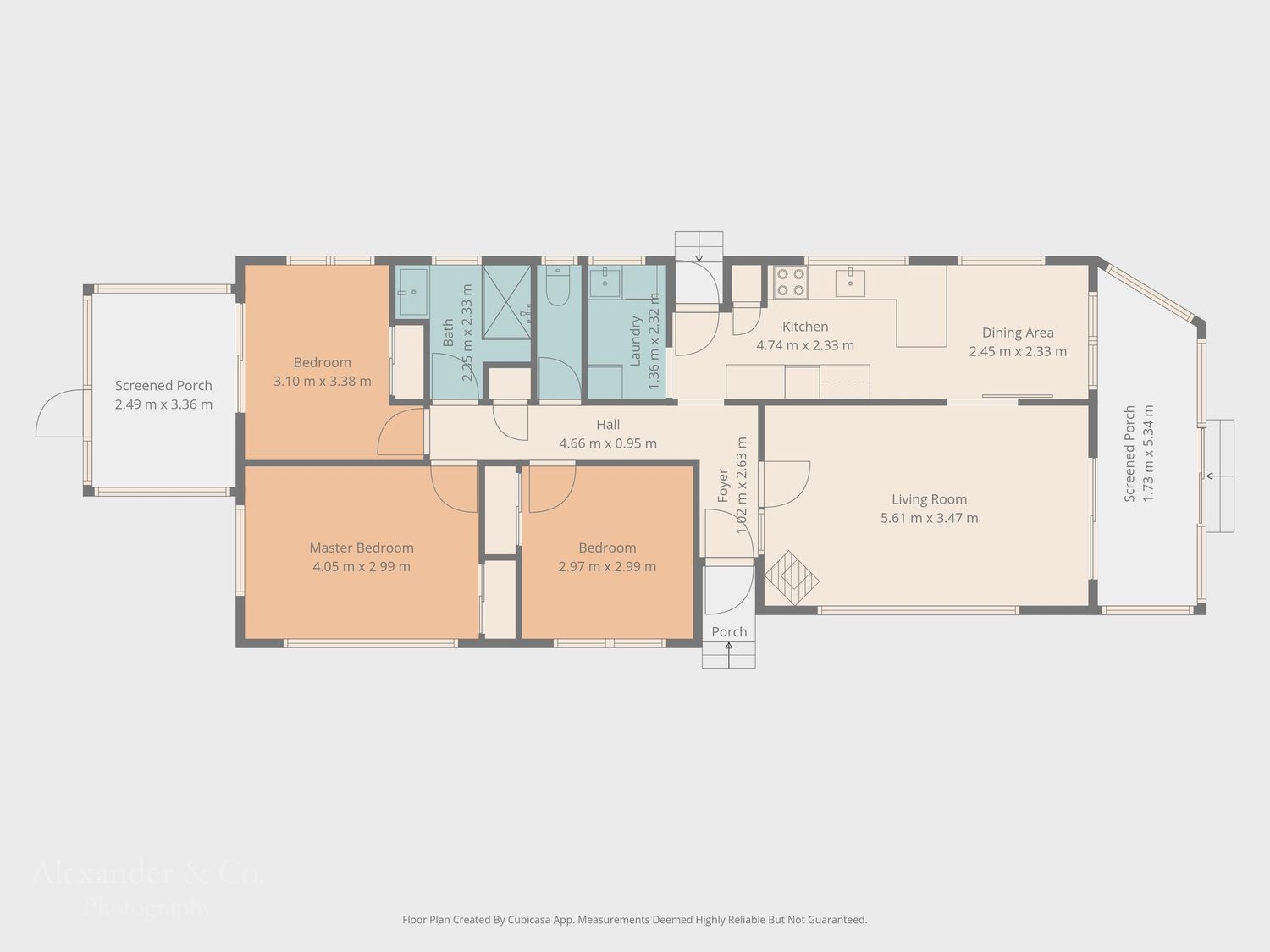 Detailed floor plan showing a spacious single-story home layout with multiple bedrooms, living areas, kitchen, and garage.