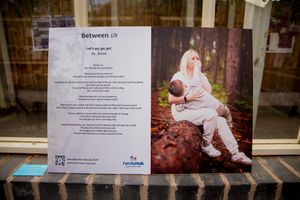 Between Us poetry and photography workshop project by Halton Family Hibs & Bridgewater NHS trust. Breastfeeding. Little Wonderland Photograp