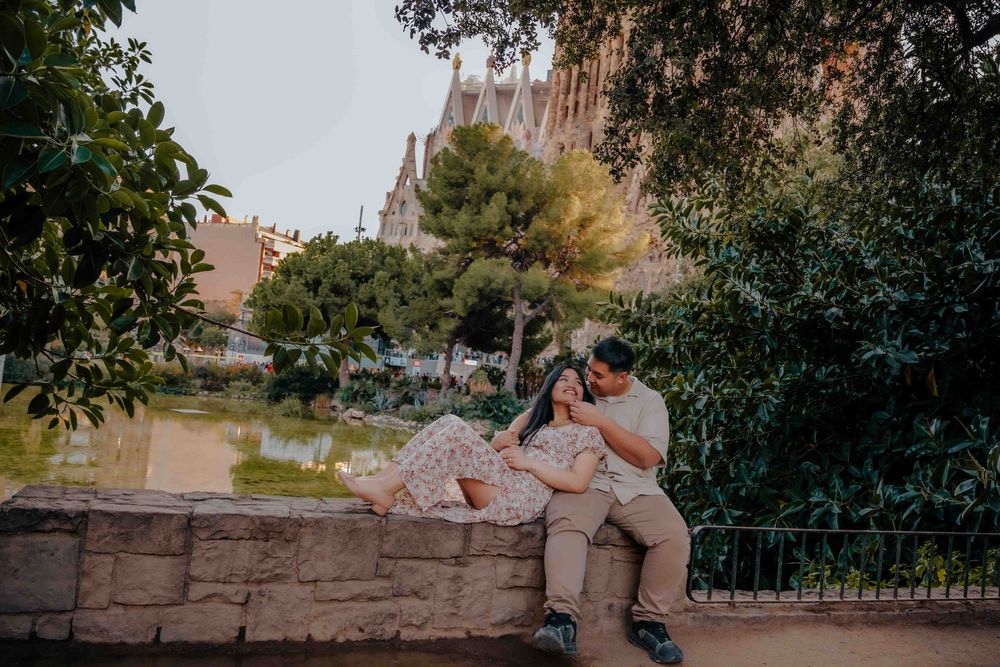 Allen smiling proudly after proposing to his long time partner.