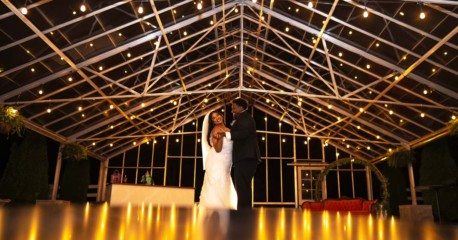 Alum Creek Farm Wedding night portraits