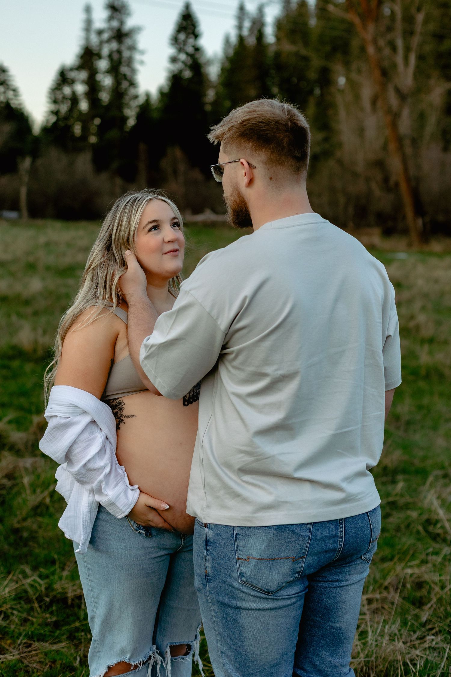 In-home couples photoshoot in Coeur d'Alene Idaho