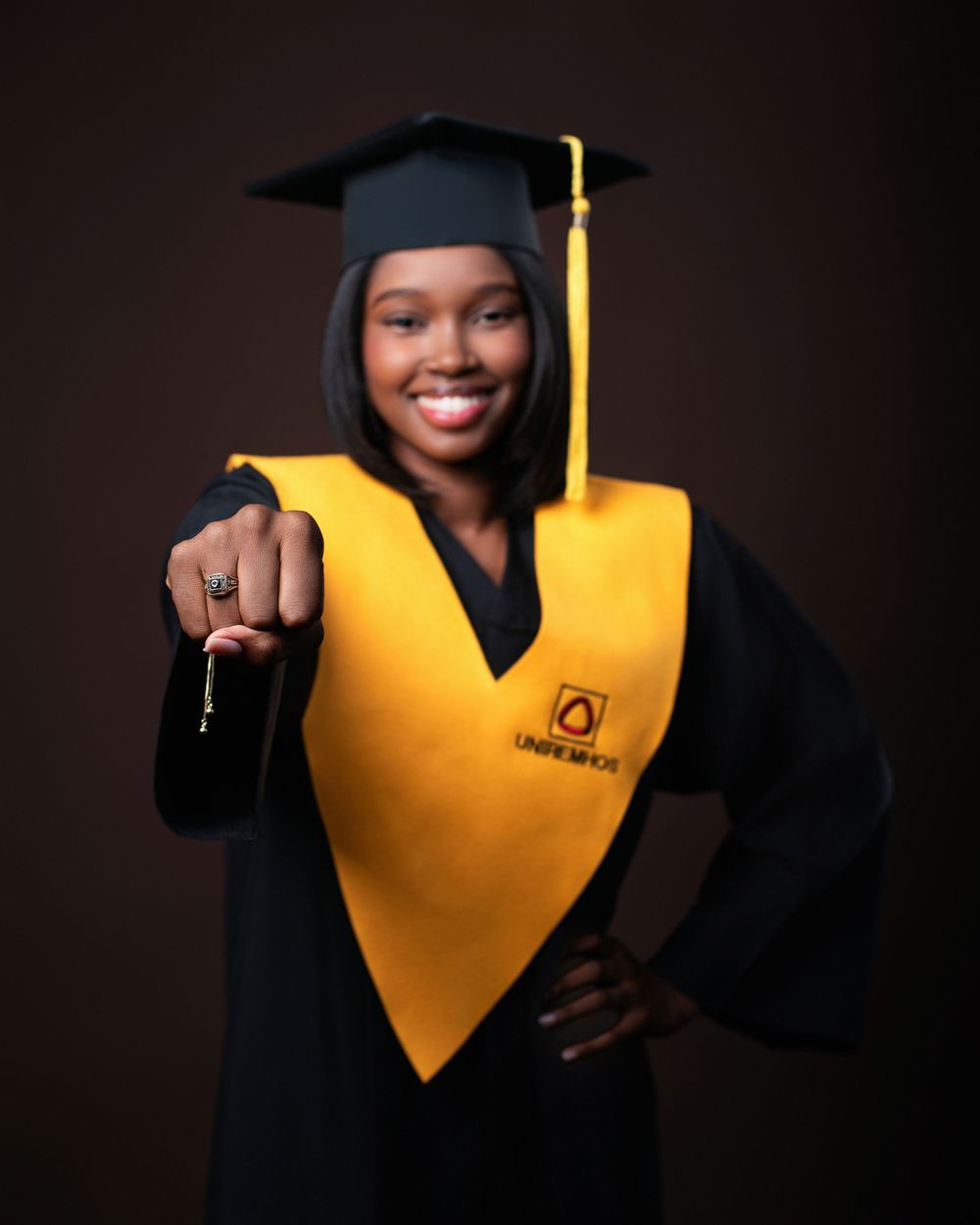 Uniremhos sesión de fotos en estudio graduación