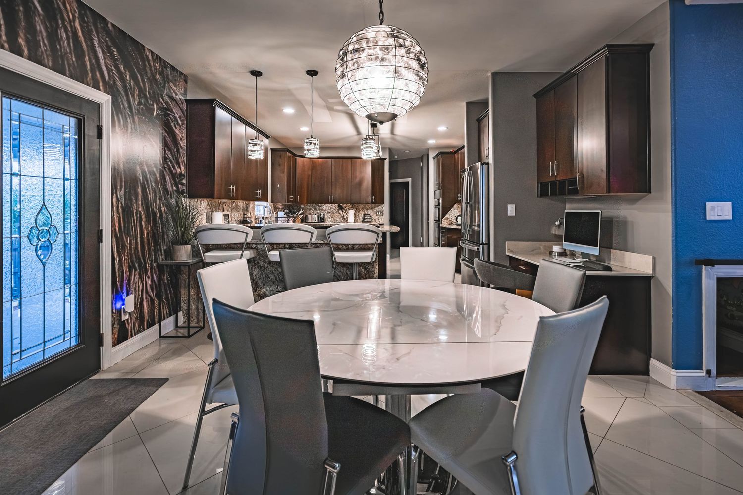 Modern kitchen interior photographed for Virginia Beach real estate listing