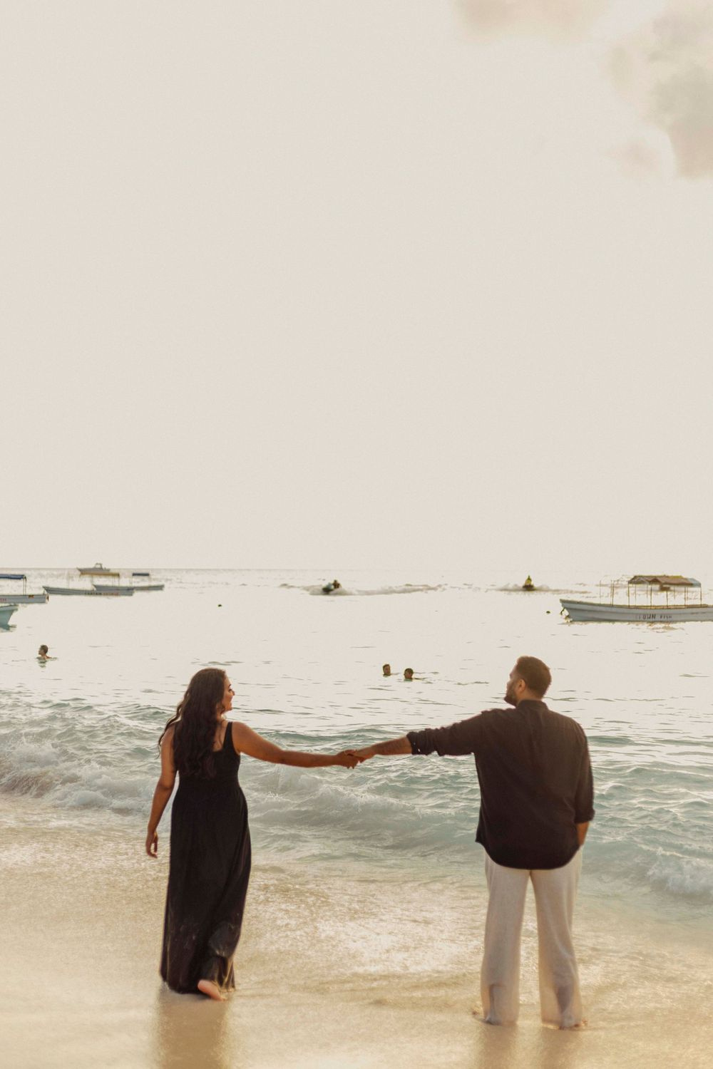 Intimate couple session on a private Zanzibar beach