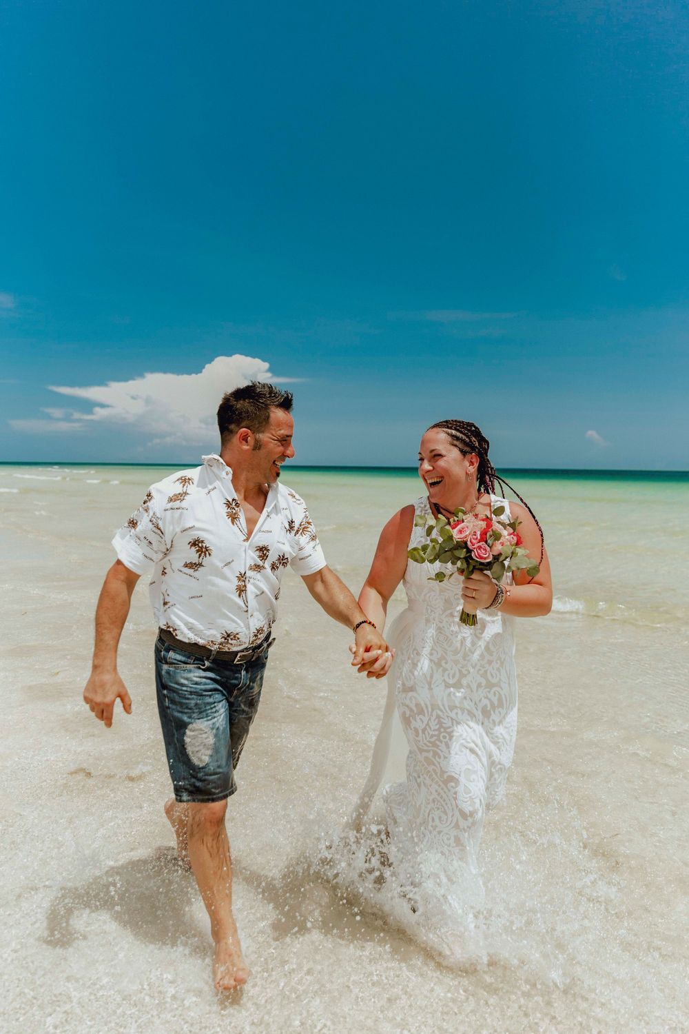 Luxury beach wedding photography in Zanzibar for international couples