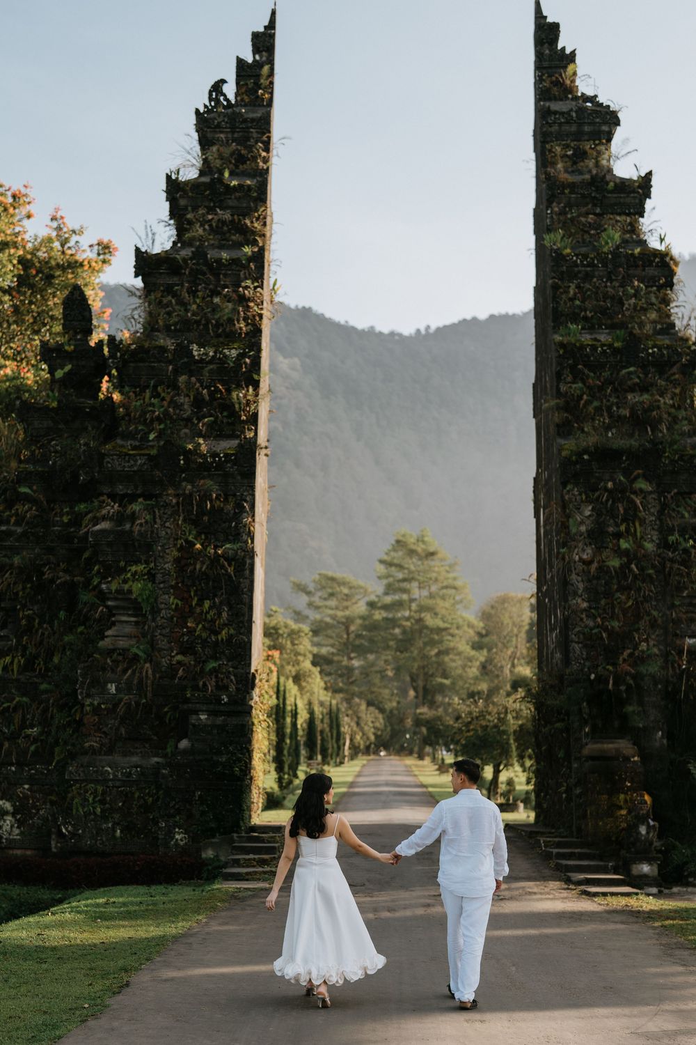 Professional couple photography services at Handara Gate Bali.