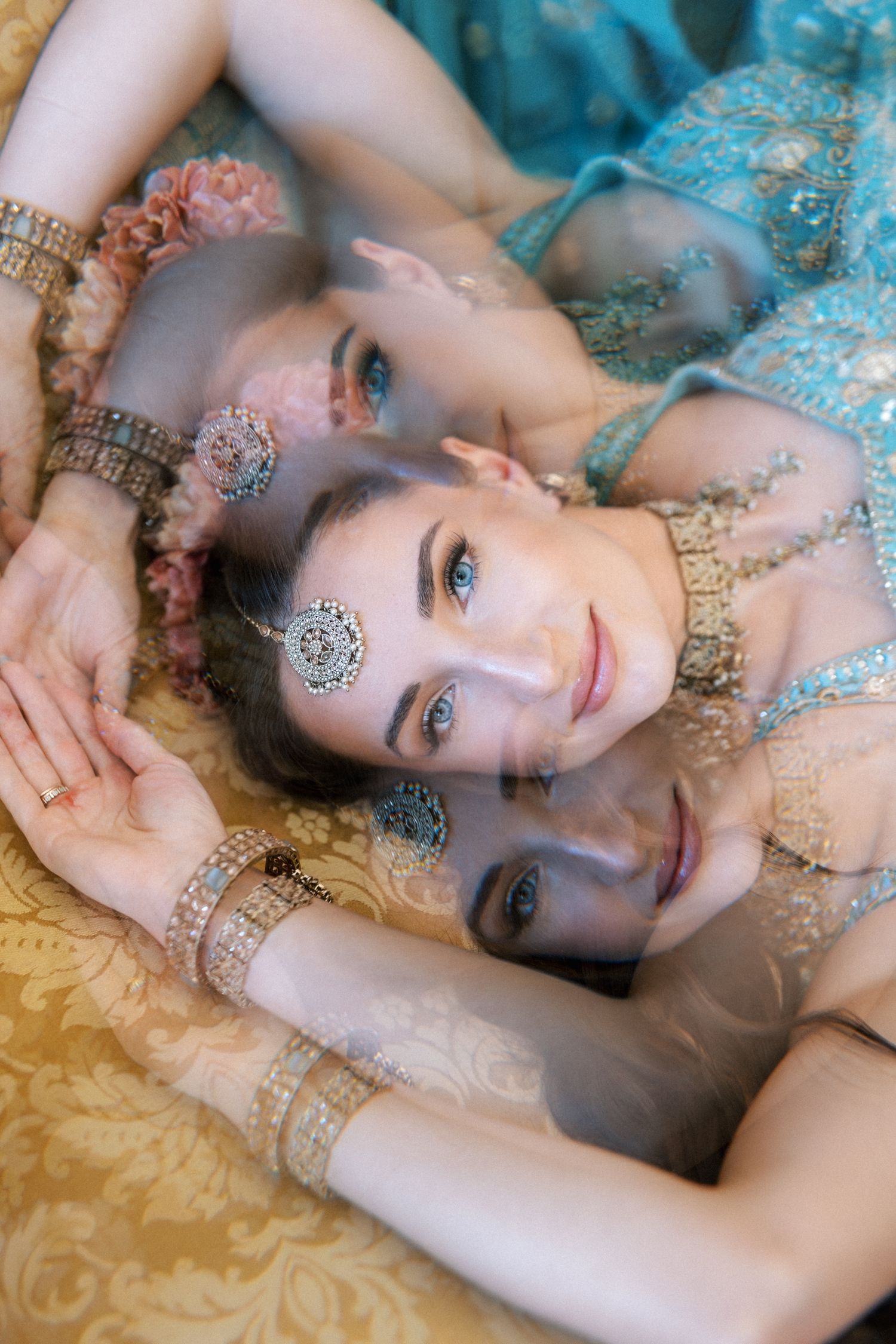 destination south asian wedding bride inspired portrait Herdade do Peru Portugal