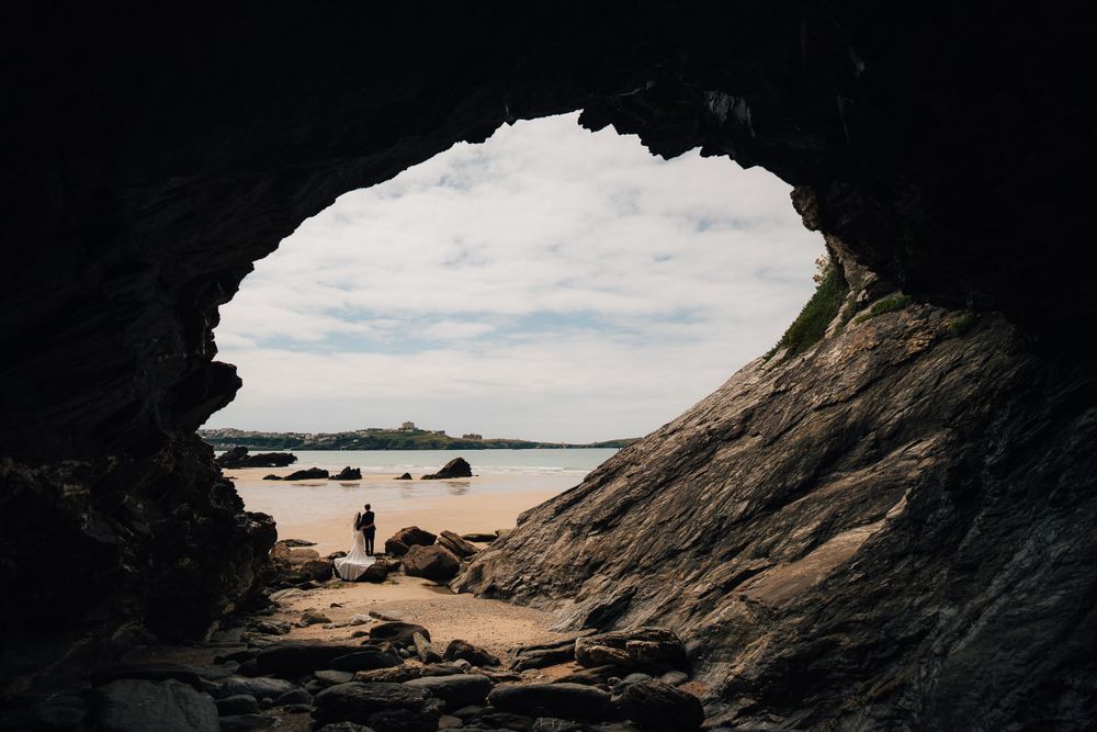 Lusty Glaze Cornwall - Joshua Penrose Wedding Photography