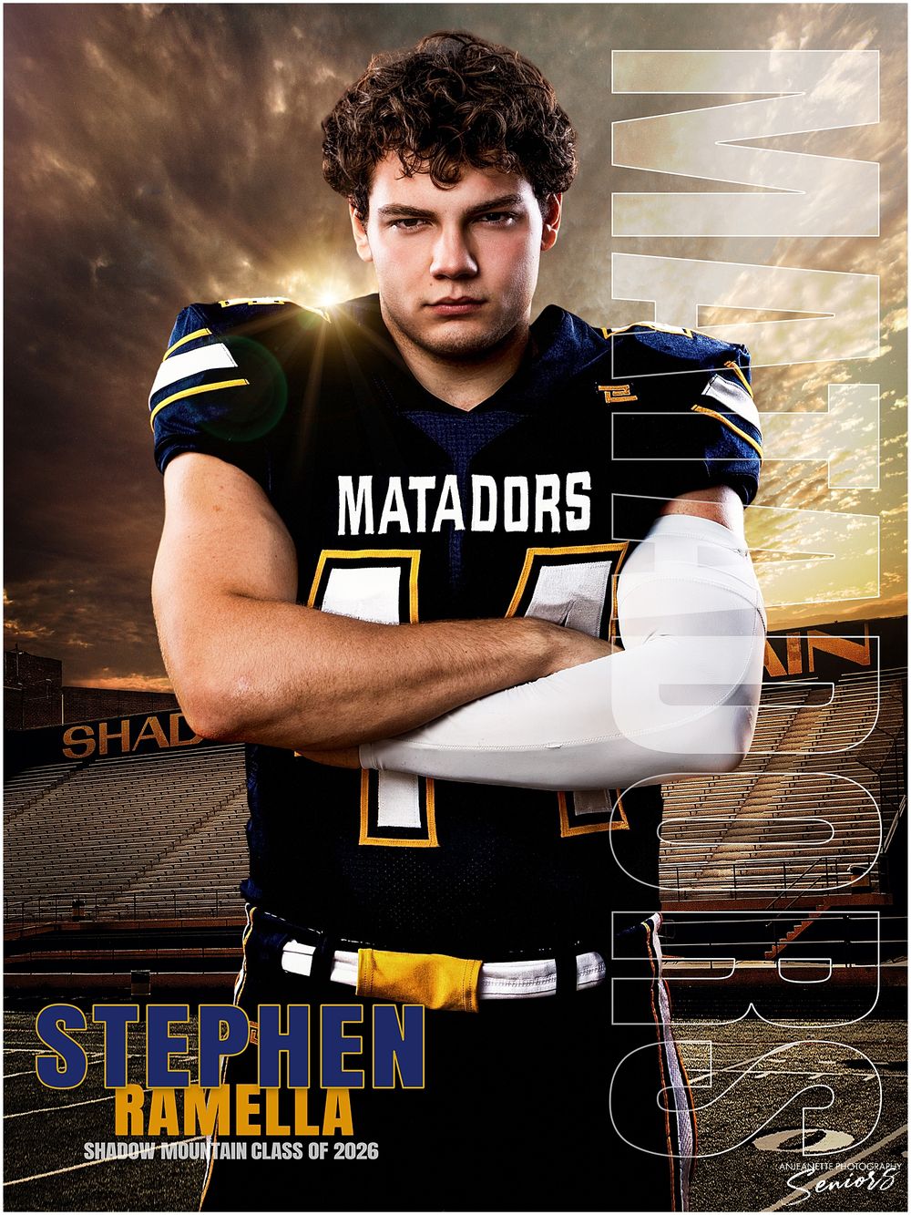Phoenix Arizona Team Sports Banner Pictures by Anjeanette Photography Graduation High School Seniors AZ
Sports Banner team Pictures Phoenix