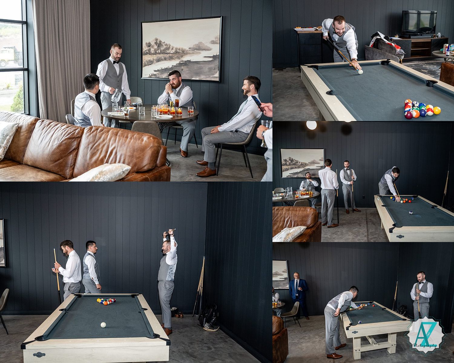 Professional cleaners in protective gear meticulously sanitize furniture and surfaces in a modern living room setting.