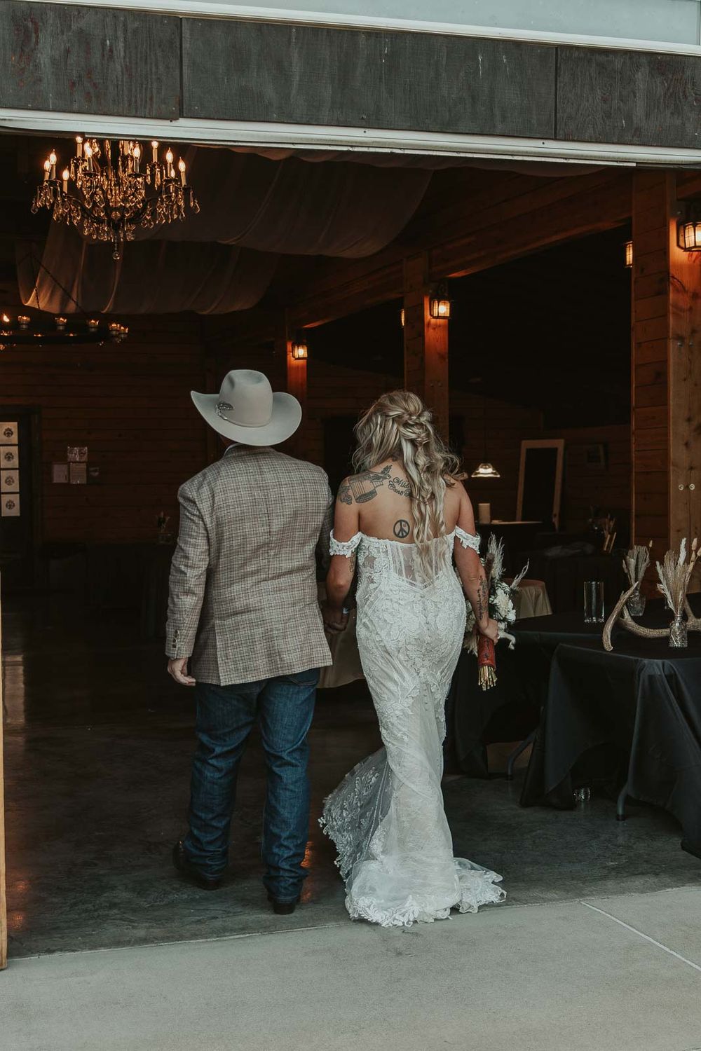 Joyful moments from the wedding reception under the stars at the American Homestead. Photographed by a Spokane wedding photographer