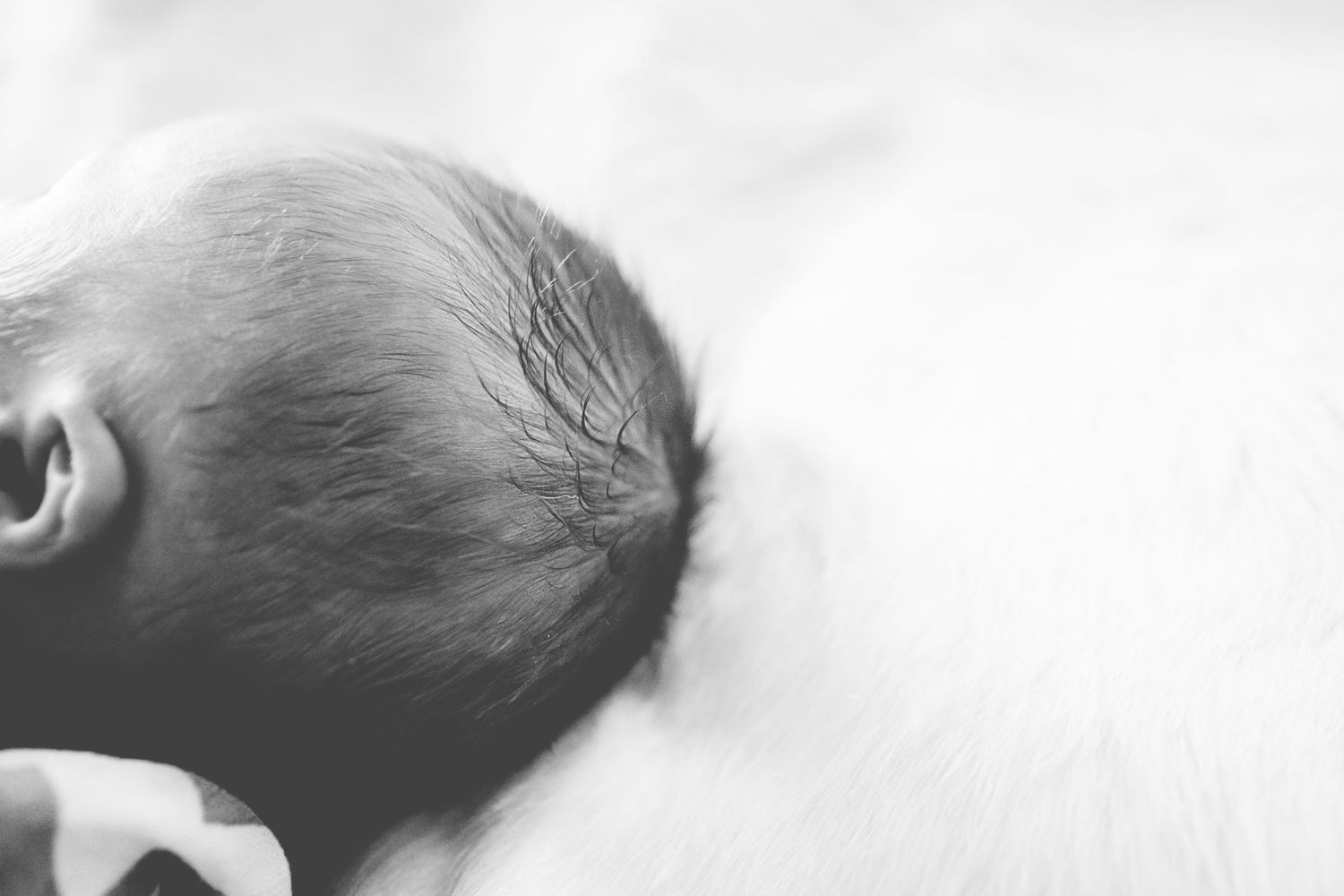 Photo showing newborn's hair in Dickson, TN
