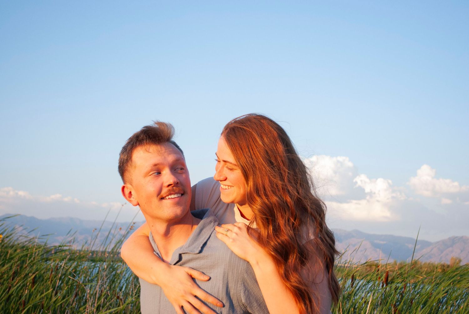 Couple posing