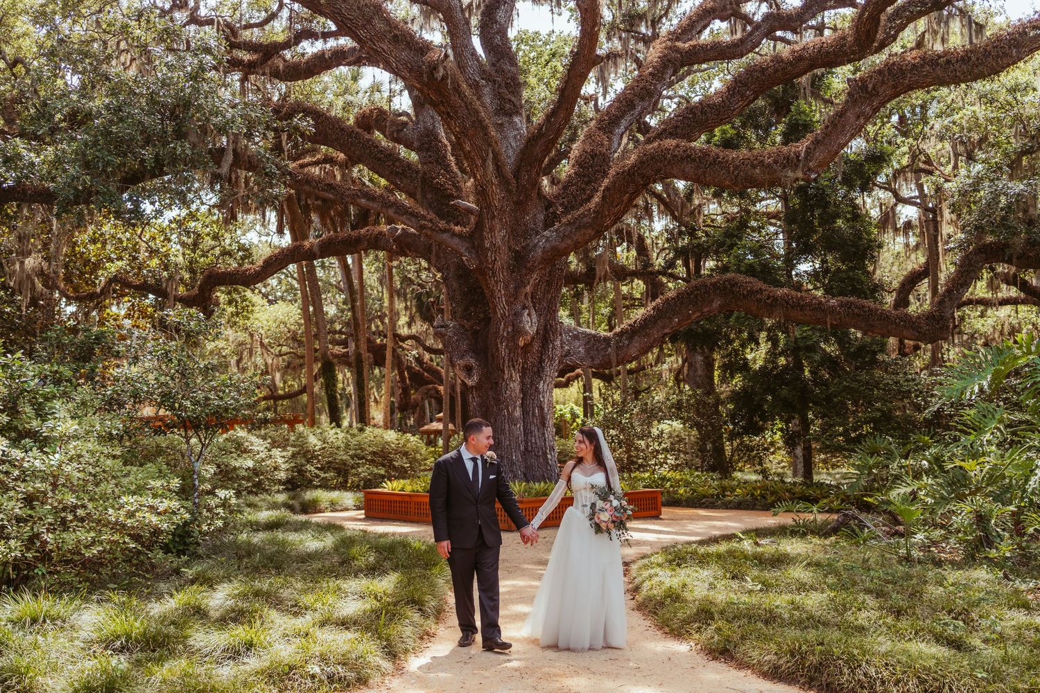 Washington Oaks Gardens State Park Wedding in Palm Coast, Florida.