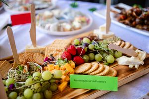 Colourful fruit and cheese platter served at an Emeris Sandton Campus event.