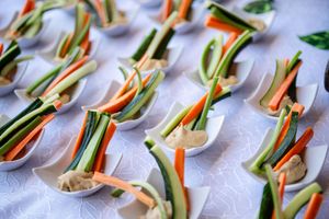 Fresh sandwiches beautifully presented for guests at an Emeris Sandton Campus event.