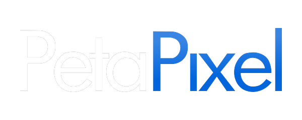 PetaPixel logo with the word Peta in white thin lettering and Pixel in bold blue lettering on a transparent background.