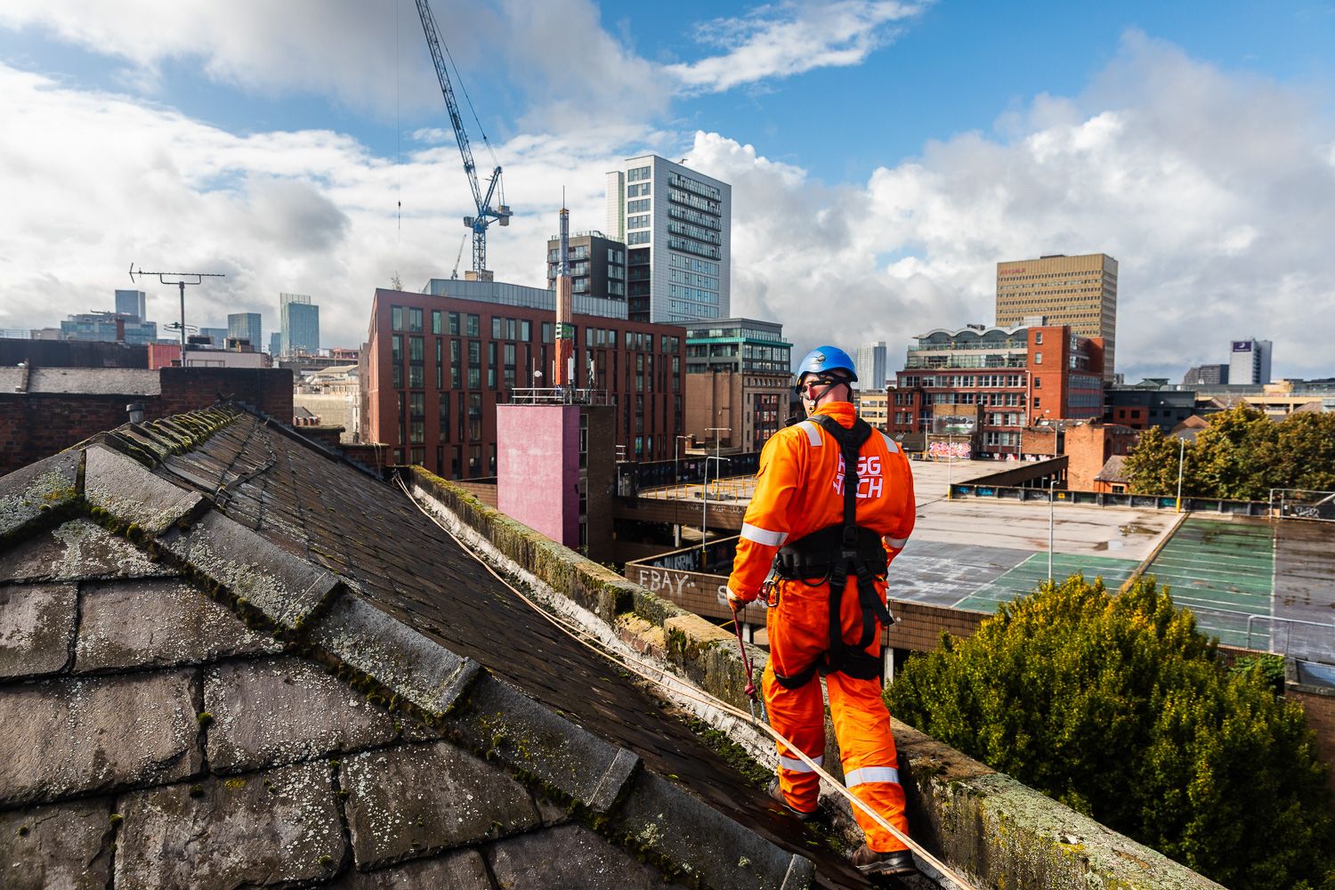 Rigg Tech operatives carrying out specialist work at height