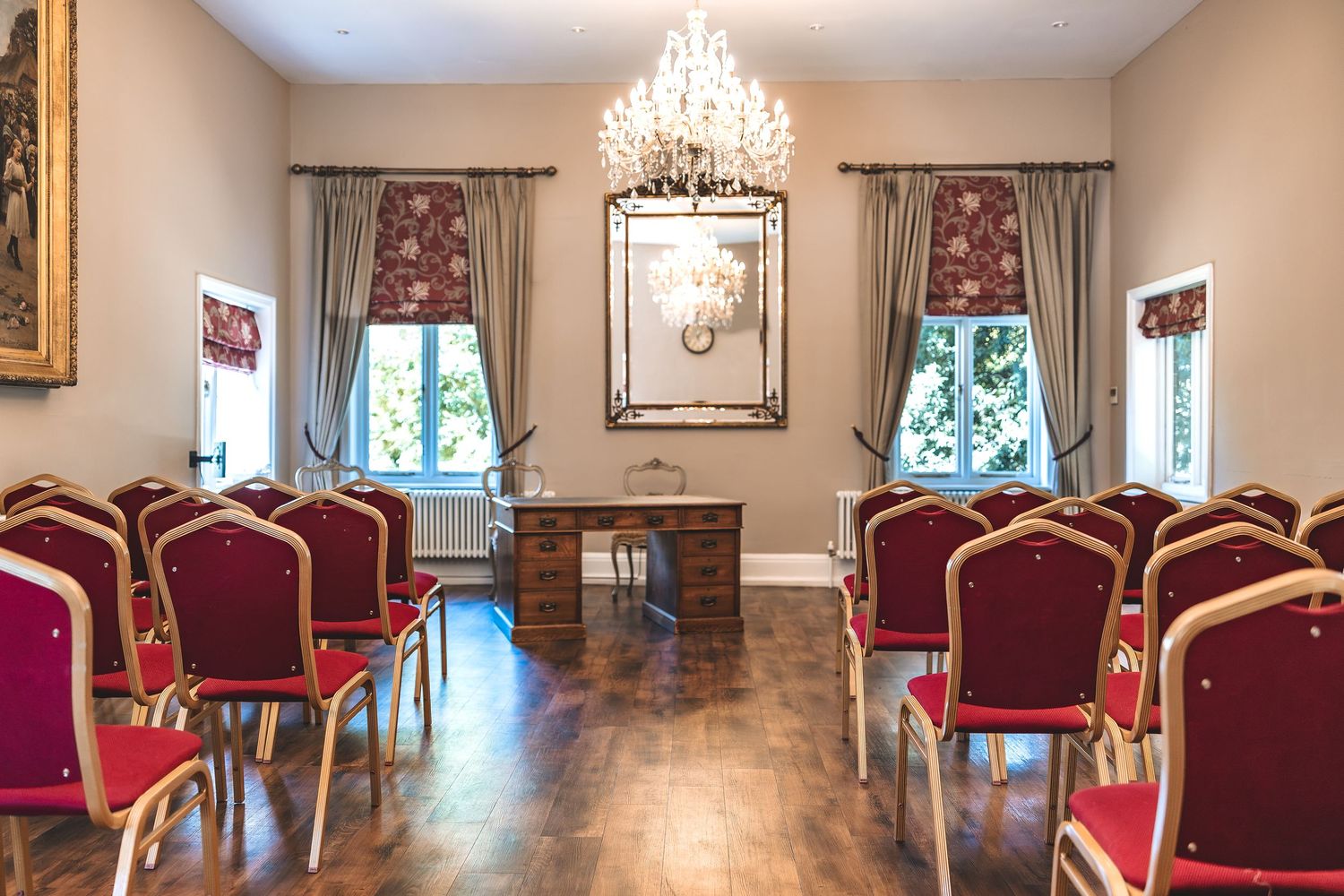 The ceremony room at West Bridgford for a relaxed ceremony