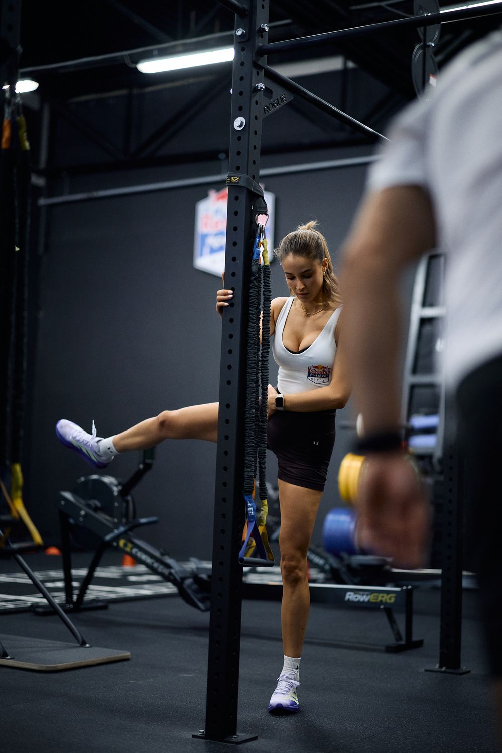 Red Bull Road to HYROX training session at Kaduzs gym in Budapest photographed by Adam Bertalan