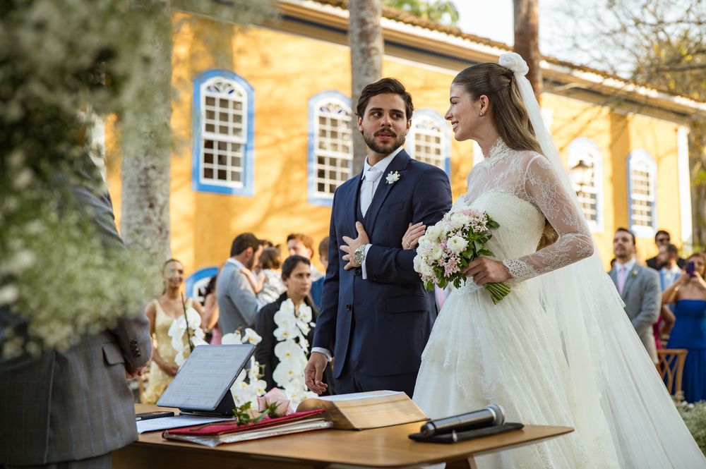 Cerimônia de casamento ao ar livre