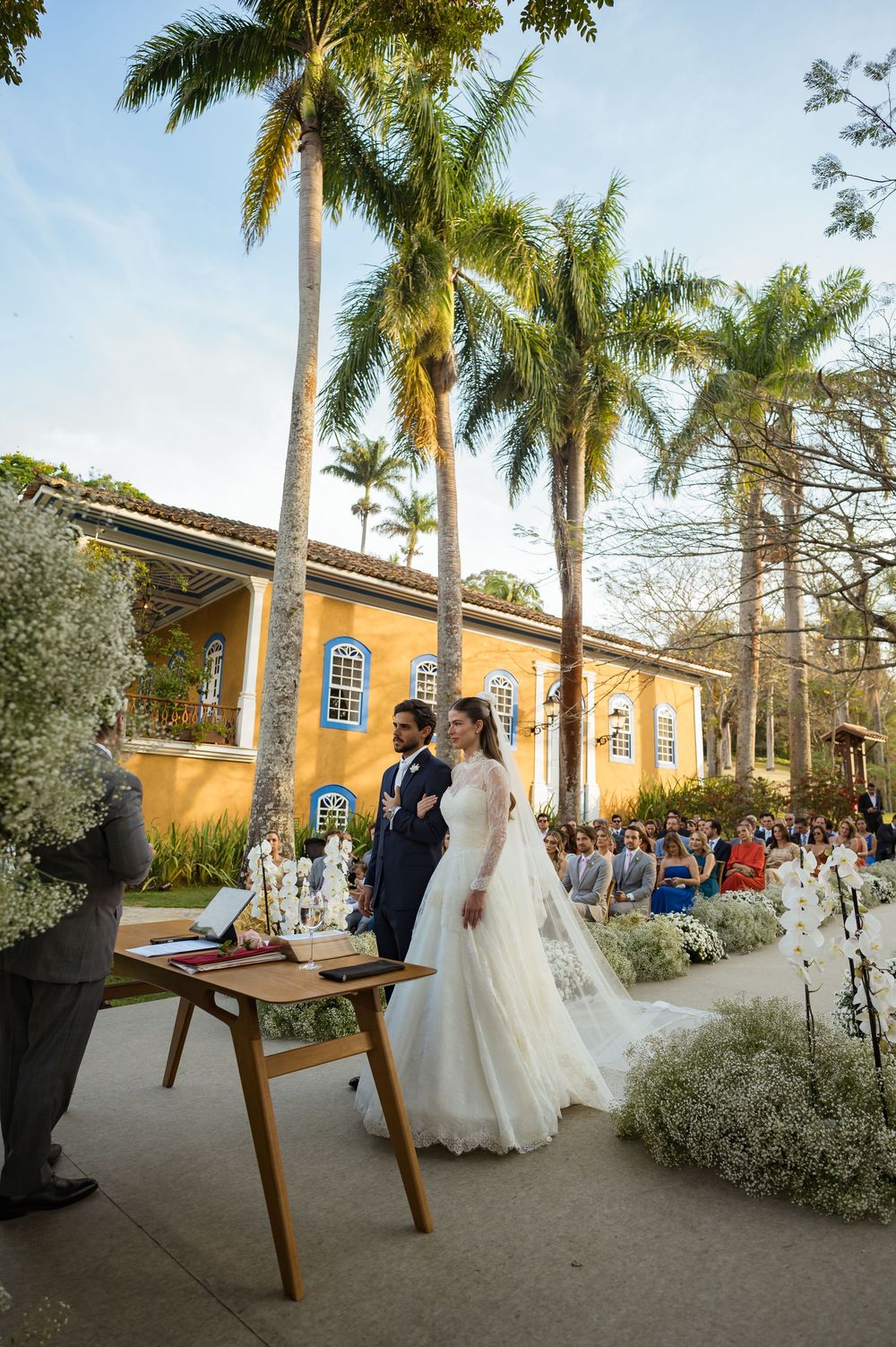 Cerimônia de casamento ao ar livre
