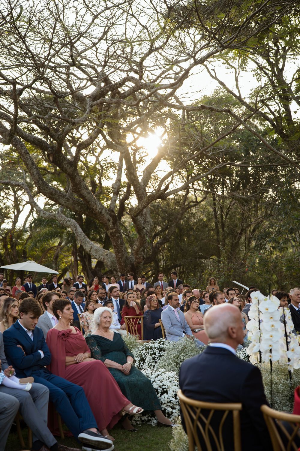 Cerimônia de casamento ao ar livre
