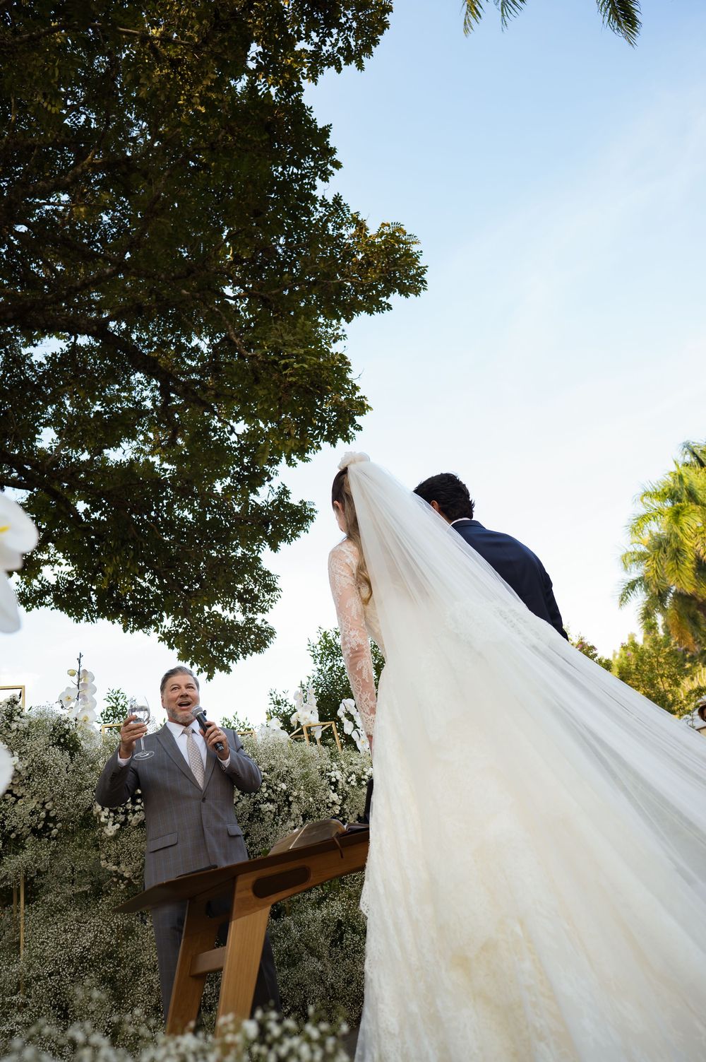 Cerimônia de casamento ao ar livre