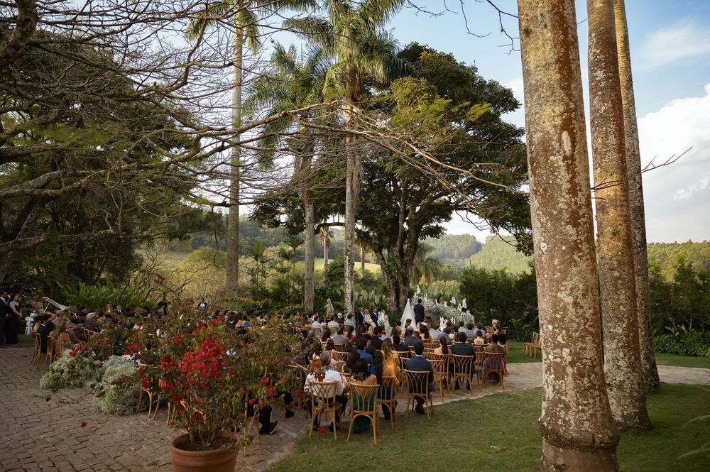 Cerimônia de casamento ao ar livre