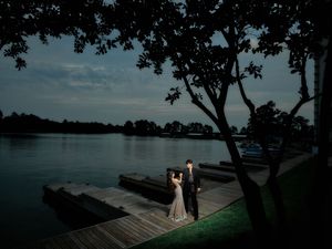 Vrushti and Samkit Gujarati wedding at Margaritaville Lake Resort Lake Conroe in Montgomery TX