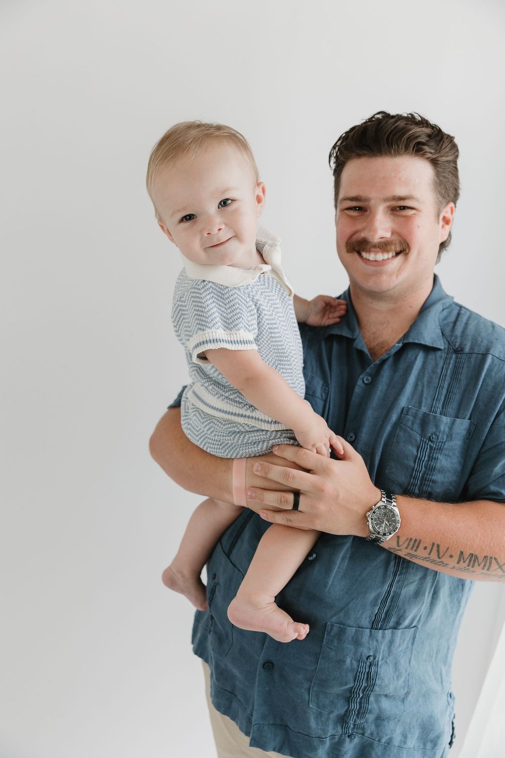 Dad and Baby 1 year old session Tyler Texas