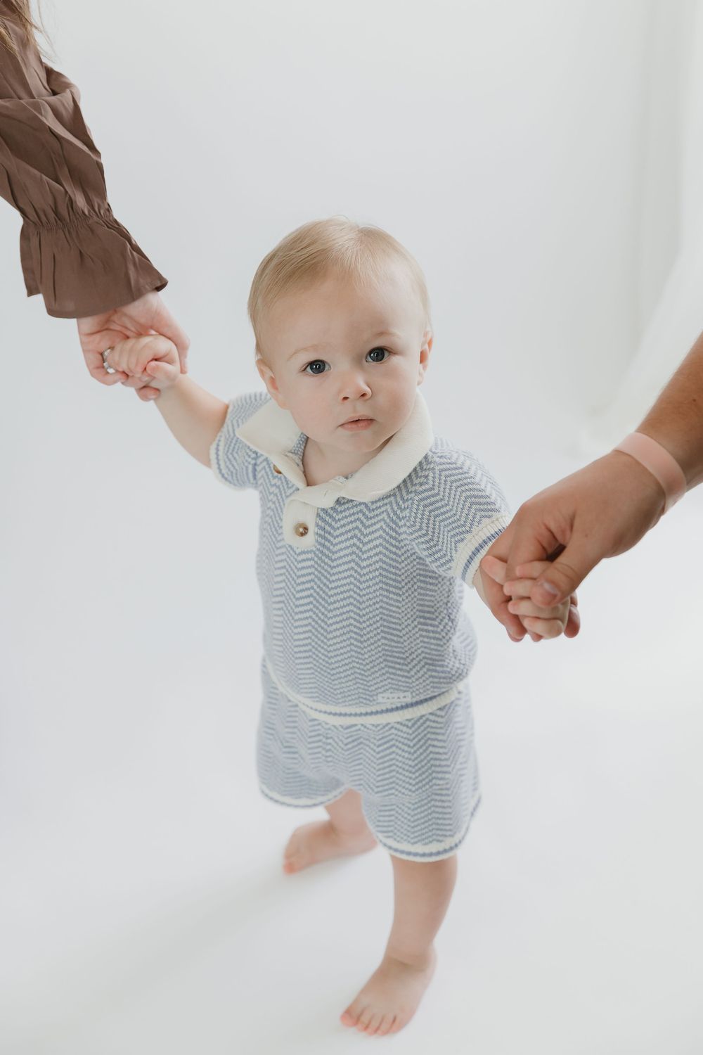 Parents included in this One year old Milestone session, taking first steps, in Tyler Tx